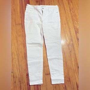 Old Navy Super Skinny Rockstar White Jeans Size 6 Short Womens